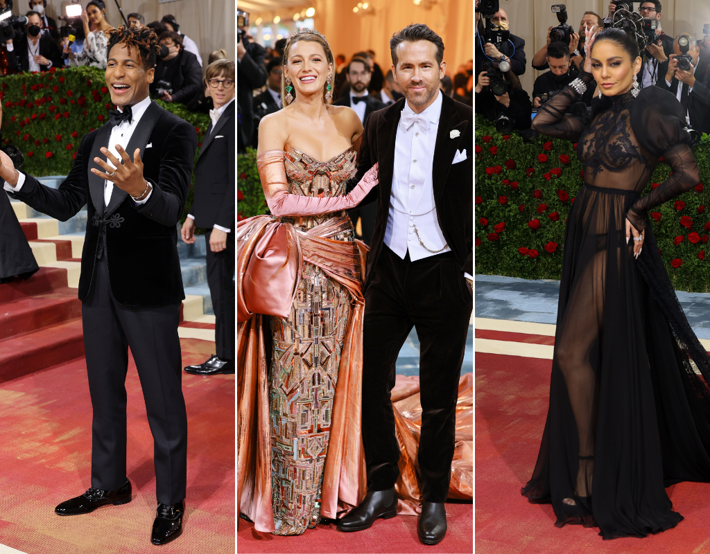 The stars walk the red carpet at the 2022 Met Gala in New York City.