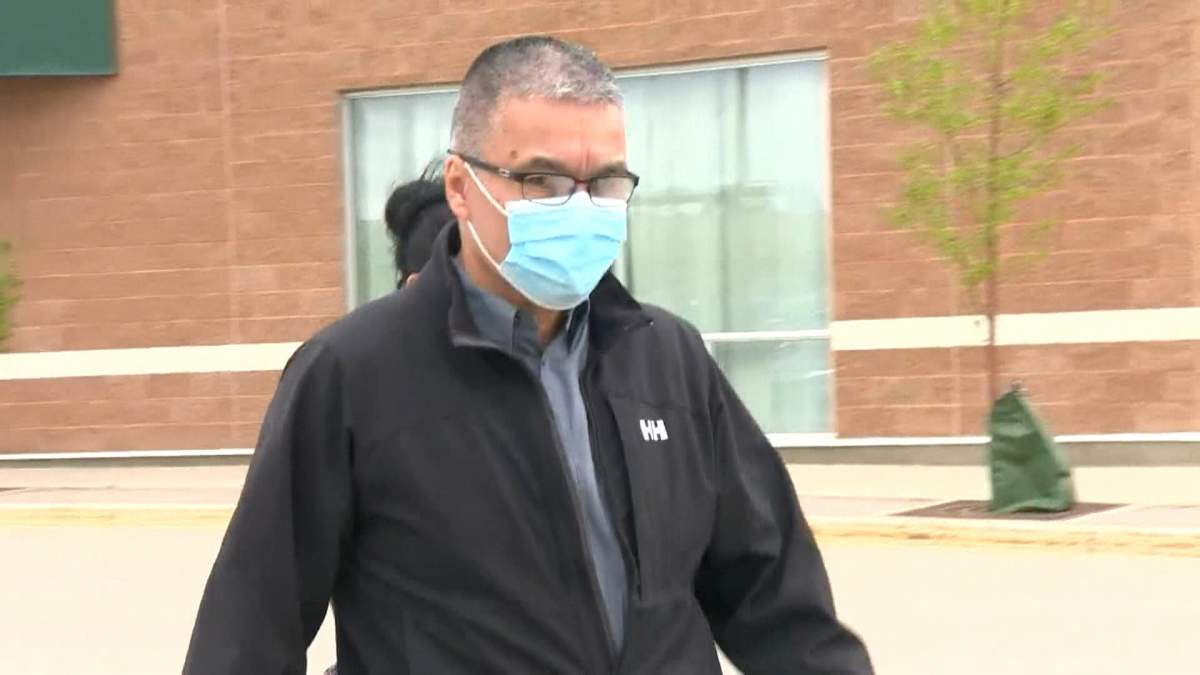Bernie Herman leaving court