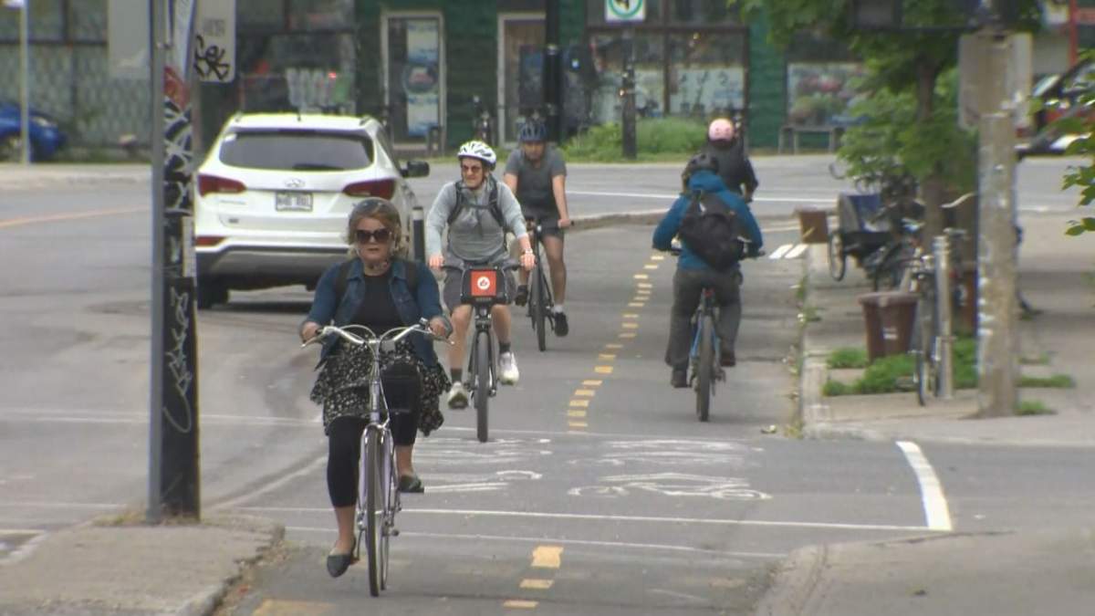 Velo Quebec is promoting cycling with Bike to Work Day. May 31 2022.