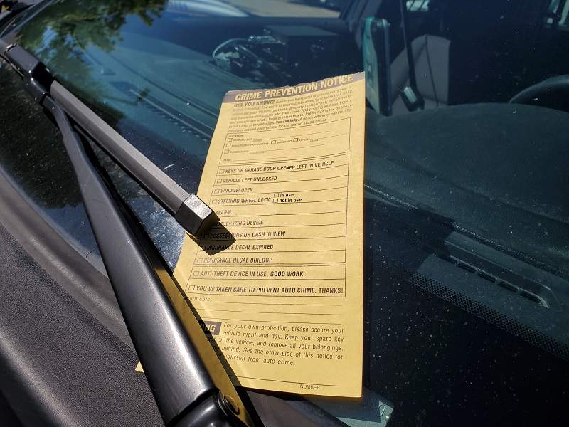 crime prevention notice