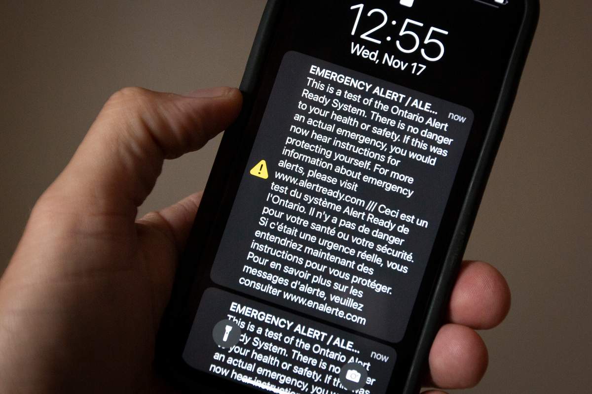 Cellphone alert ready