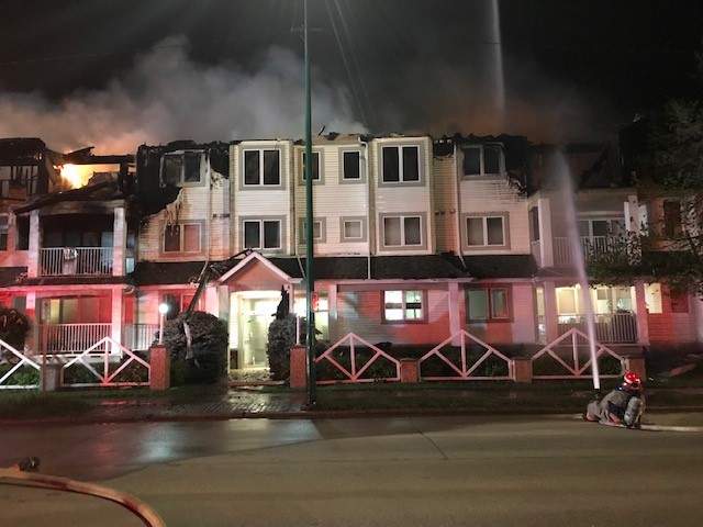 A three-storey building located at 108th Street and Bryans Avenue caught fire midnight on Saturday.
