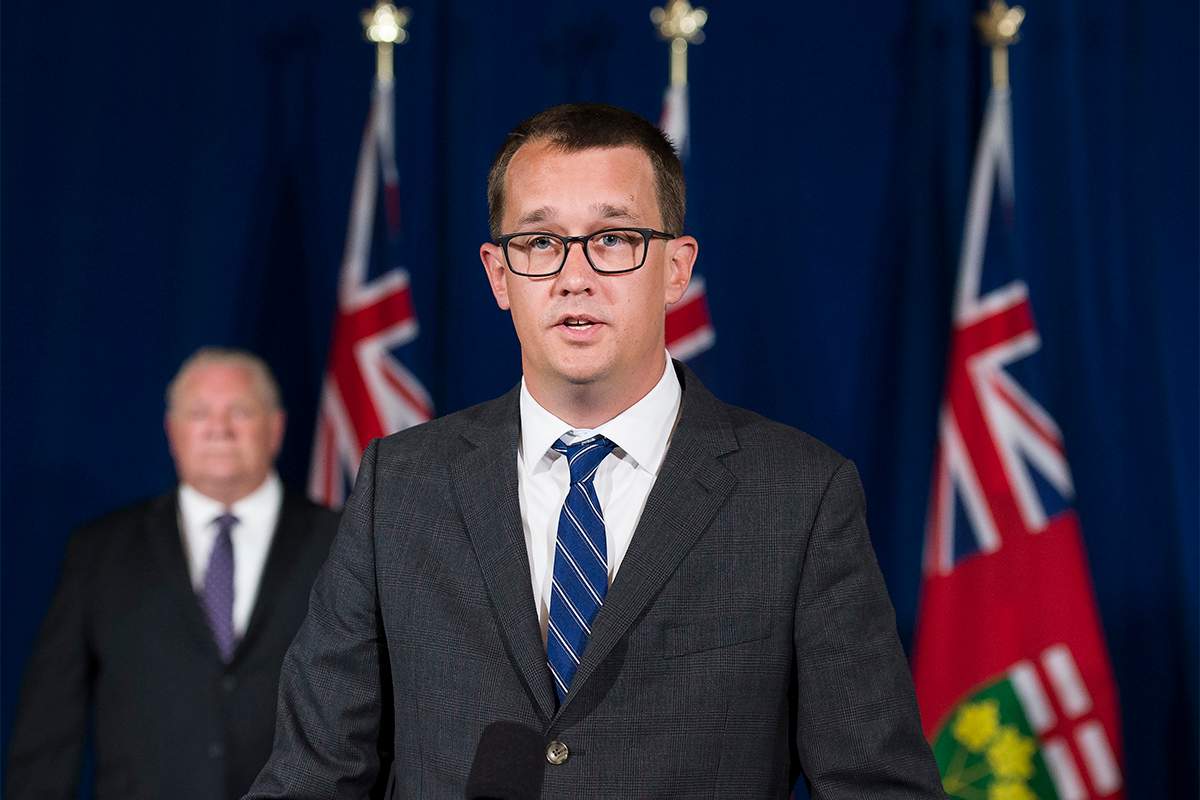 Lambton—Kent—Middlesex incumbent PC MPP Monte McNaughton in 2020.