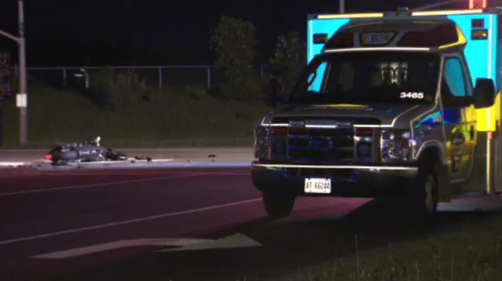 The scene of the crash in Richmond Hill.