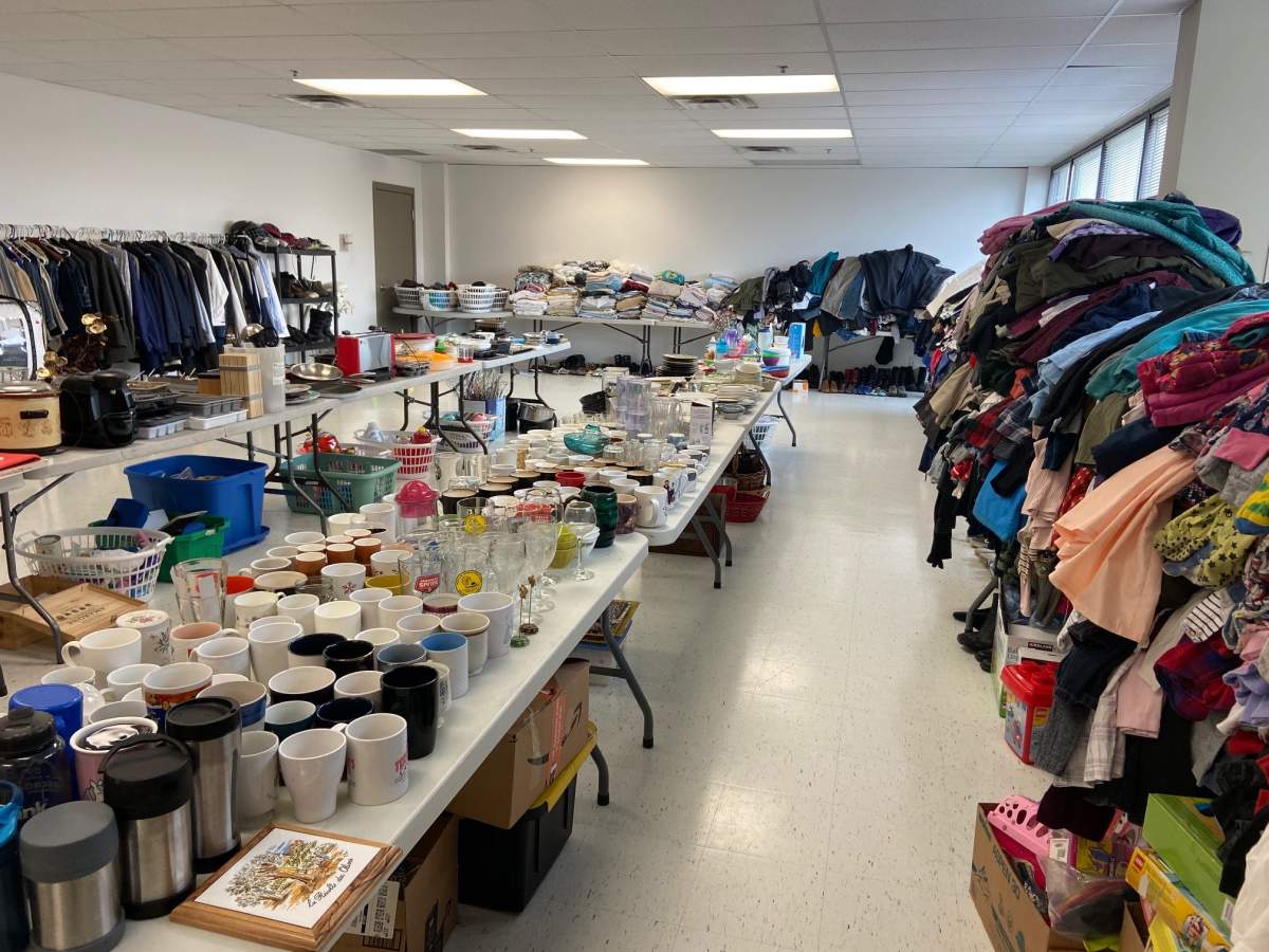 The Edmonton Mennonite Centre for Newcomers says its refugee donation centre located on 82 Street at 117 Avenue is bursting at the seams.