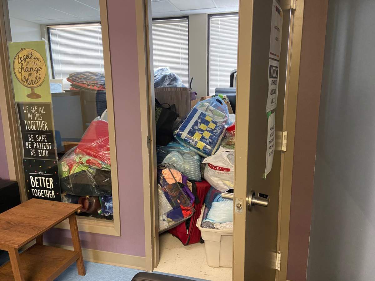 The Edmonton Mennonite Centre for Newcomers says its refugee donation centre located on 82 Street at 117 Avenue is bursting at the seams.