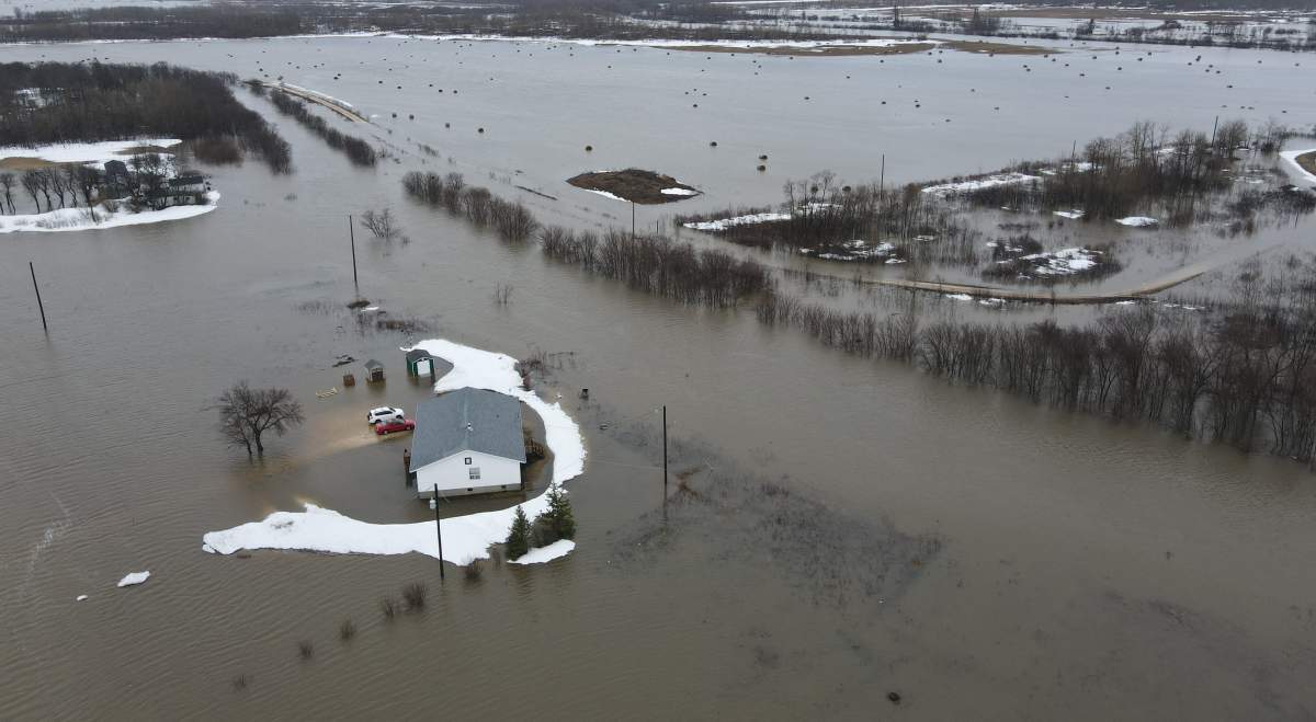 Flooding at Peguis First Nation.