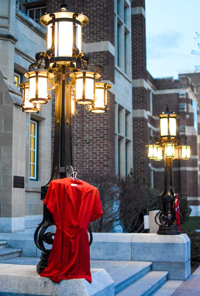 Red Dresses at SAIT campus.