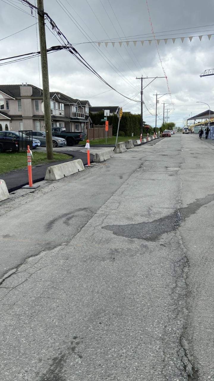 Burnaby temporary sidewalk