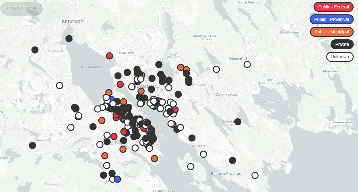 This Should Be Housing shows where vacant buildings are.