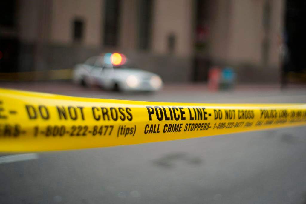 Police tape is shown in Toronto Tuesday, May 2, 2107.