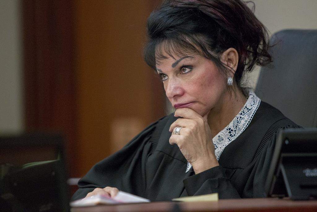 udge Rosemarie Aquilina presides at Ingham County 30th Circuit Court in Lansing, Mich., on June 6, 2018.