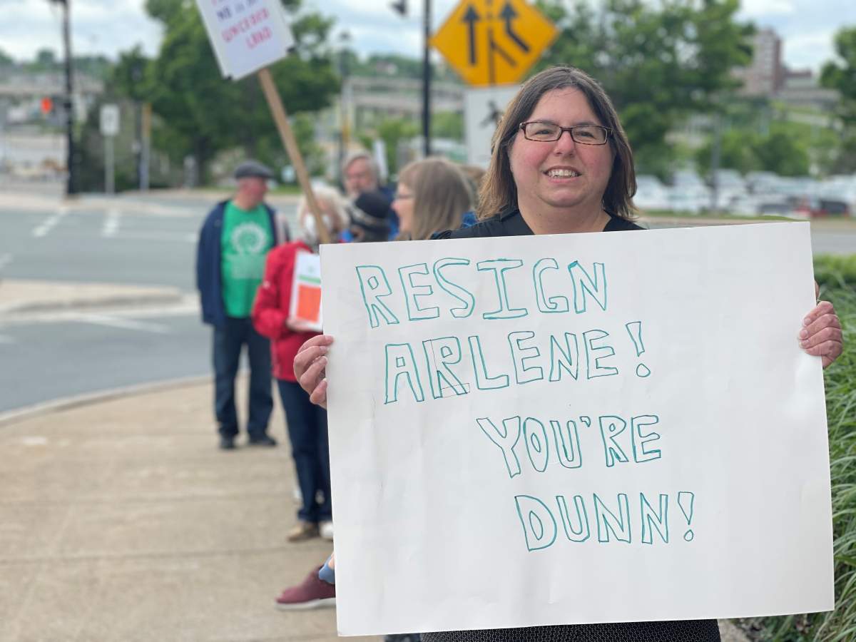 Lynaya Astephen said the protest was all about the truth.