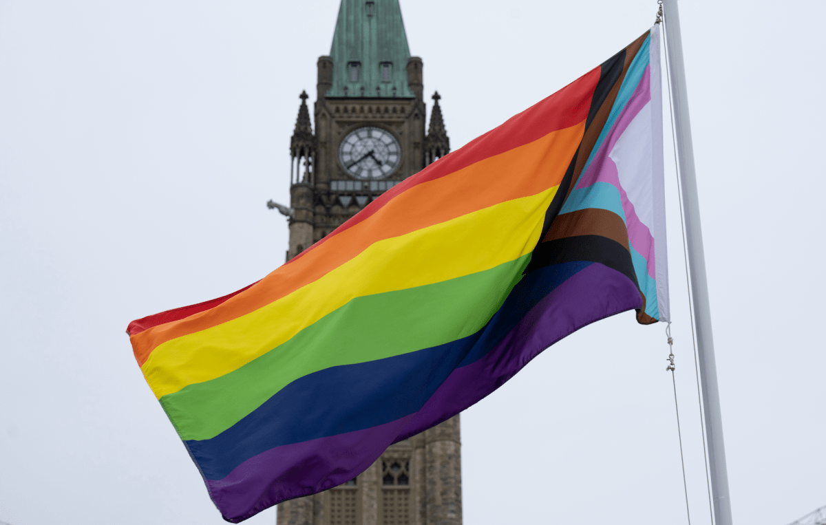 Photo of the Pride flag