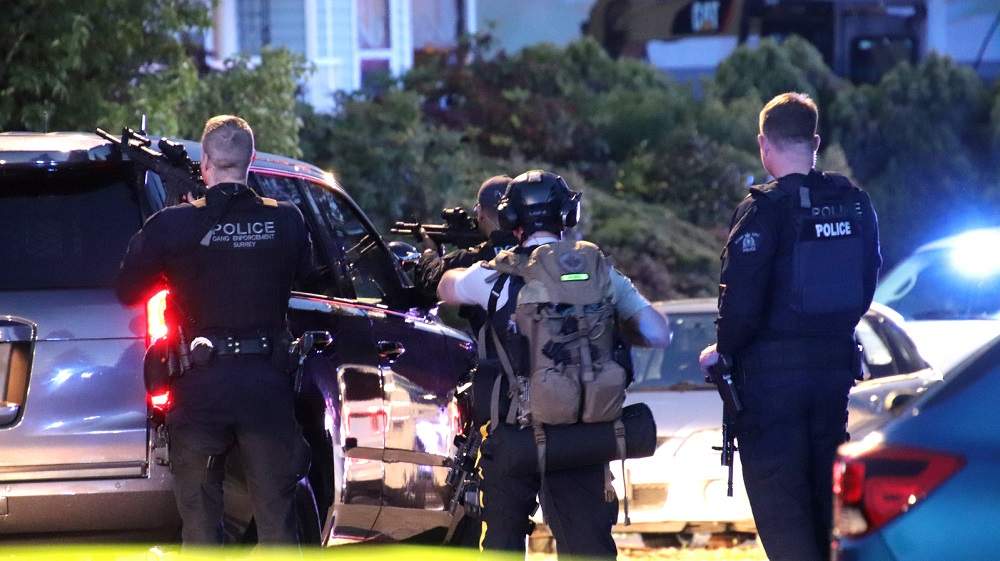 The Emergency Response Team responded to reports of shots fired outside a home in Whalley.
