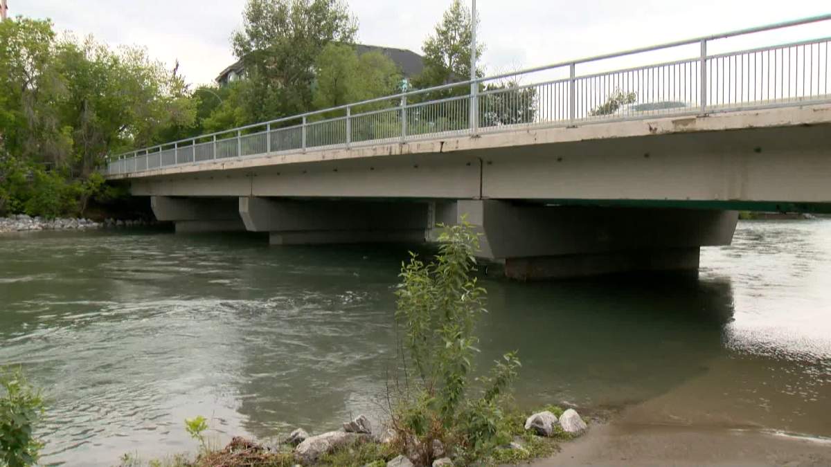 Water levels on the Elbow River in Calgary Monday, June 13, 2022.