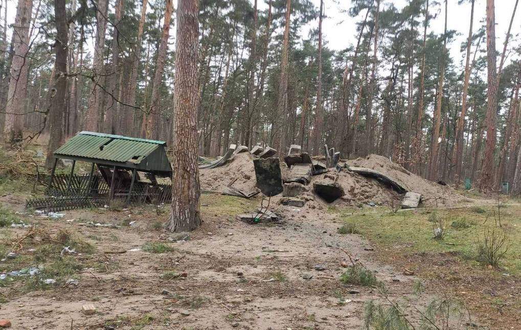The site north of Kyiv where the former prisoner of war was captured.