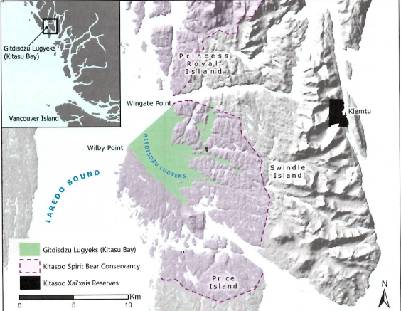 The new Gitdisdzu Lugyeks (Kitasu Bay) Marine Protected Area encompasses more than 33 square kilometres near Laredo Sound, B.C.