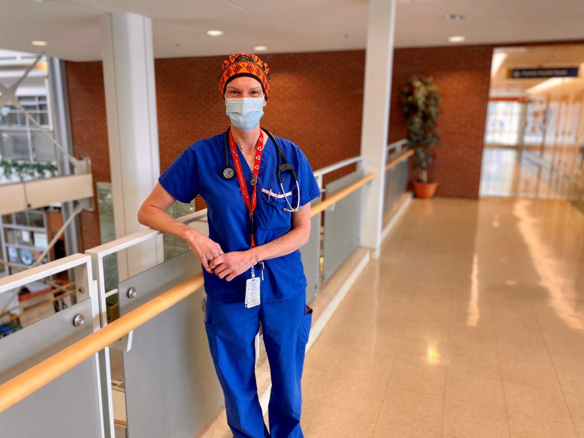 ICU physician, Dr. Laura Hawryluck