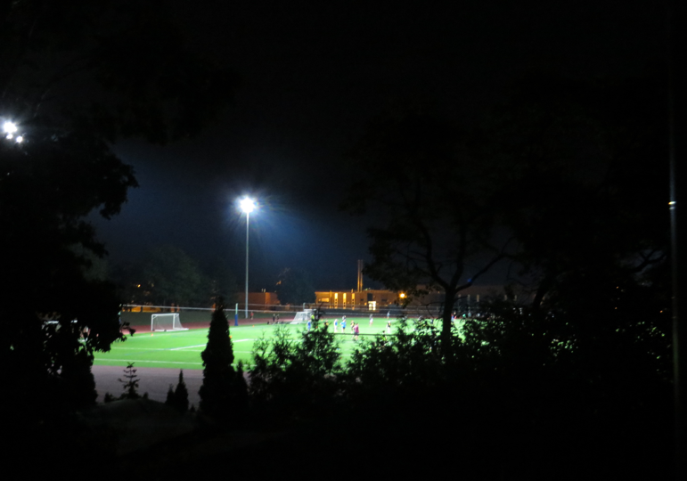 Pictures submitted to the City of Mississauga by residents near Applewood Heights SS. Residents claim the soccer field's stadium lighting is intrusive.