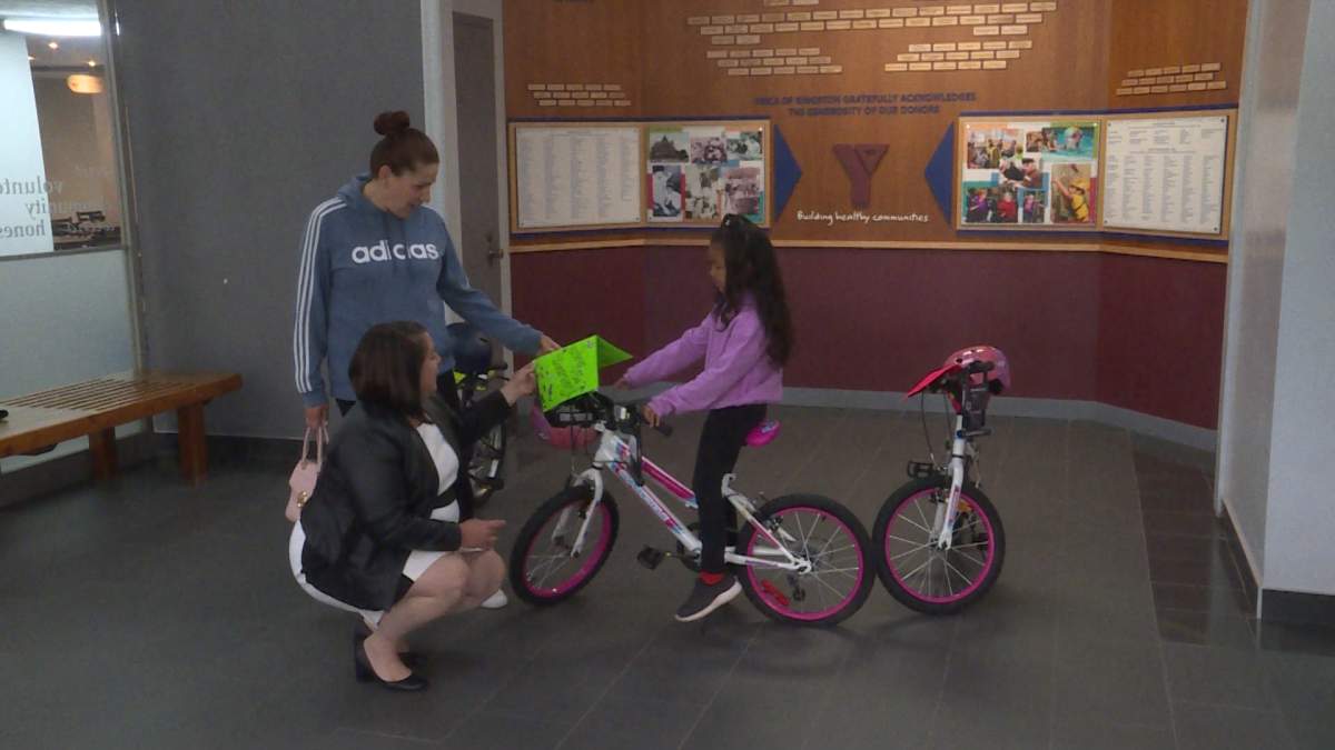 80 Queen's business students built 28 bikes by hand for local children in need.
