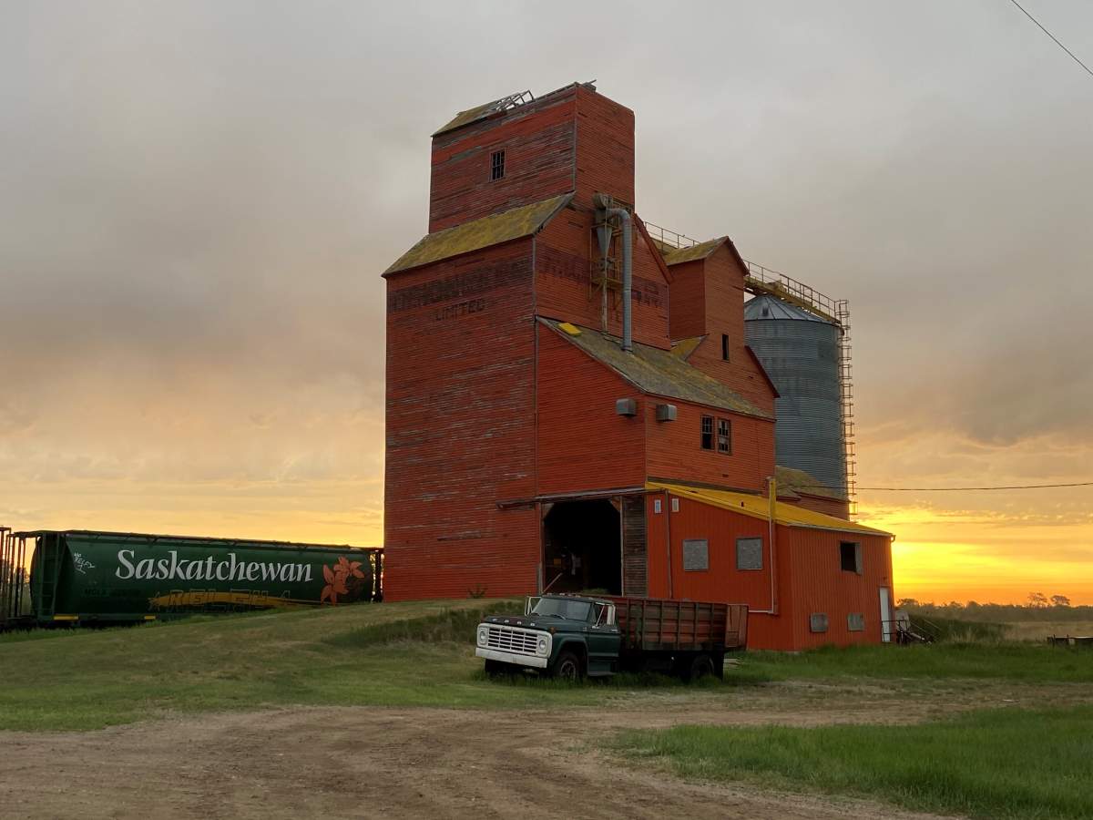 grain elevator sunrise sunset conquest