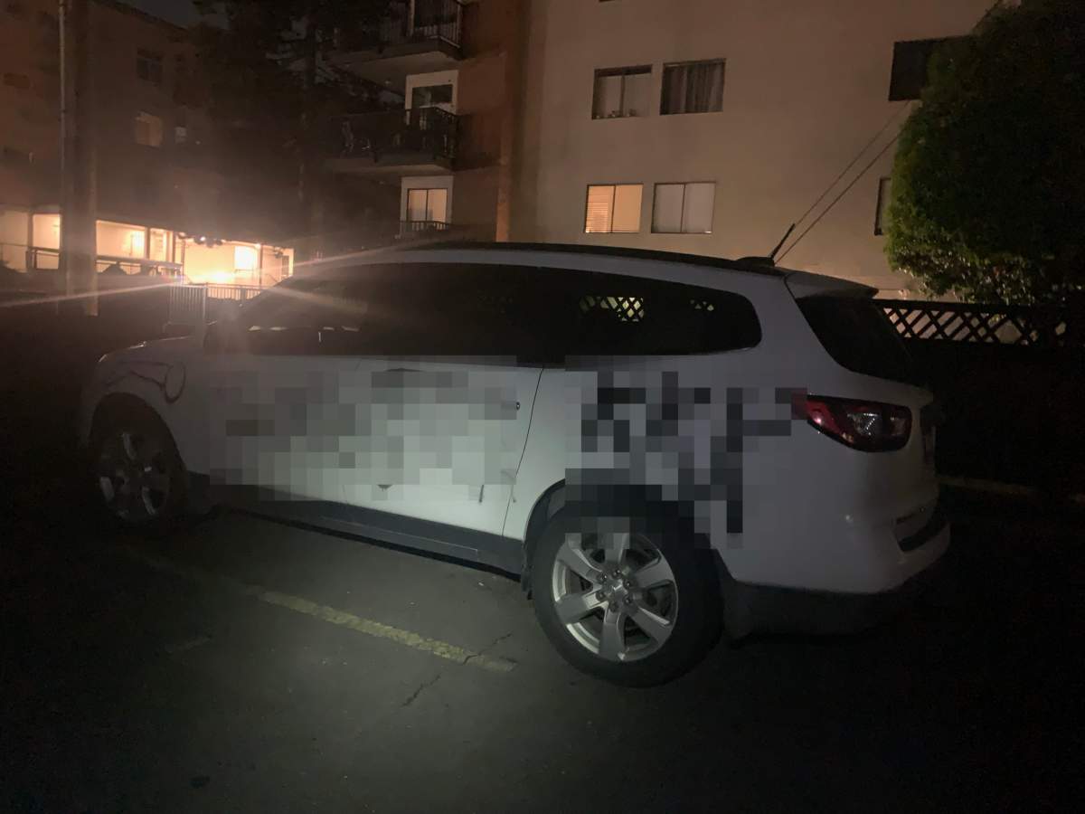 Racist graffiti New West