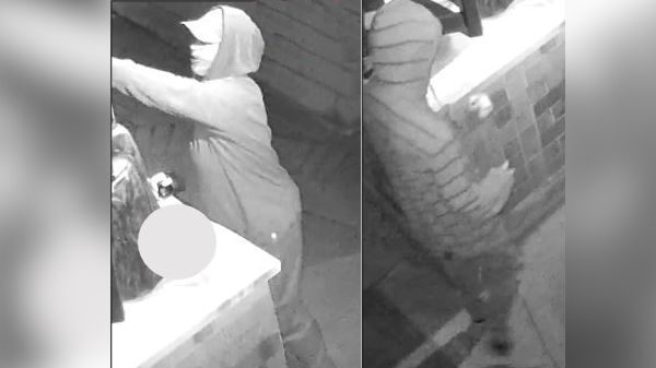 Niagara police are seeking two males they believe were responsible for spray painting racist and homophobic slurs onto a school in St. Catharines June 11, 2022.