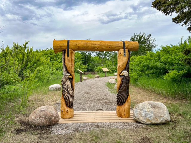 A new interpretive site was launched near Laird, Sask. to commemorate the history of the Stoney Knoll nation, whose land was sold to settlers by the government in the late 1800s.