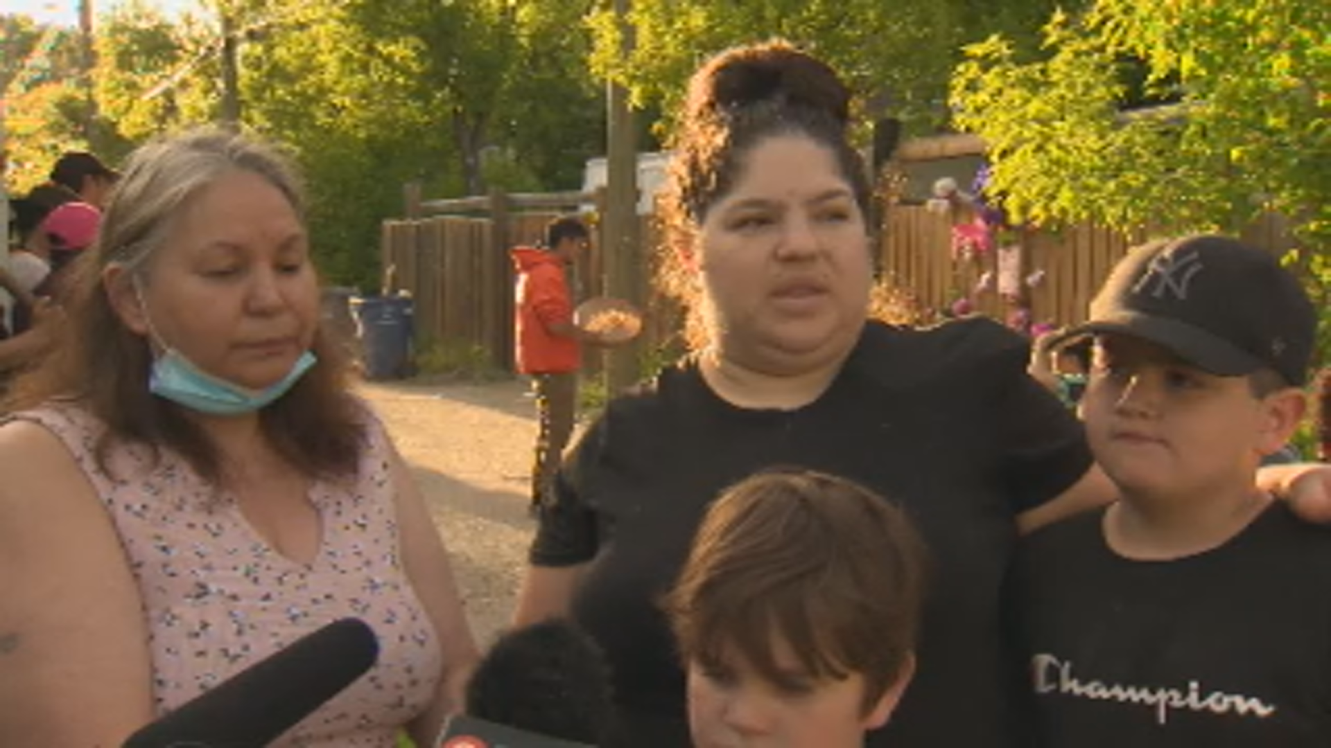 Vigil organizer Jackeline Black says the infant was found in her garbage bin.