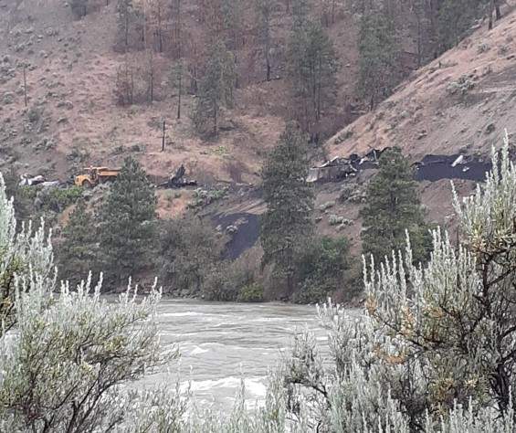 Contributed - A CN Rail spokesperson says preliminary information indicates that approximately 15 railcars containing coal have derailed, spilling some of their contents.