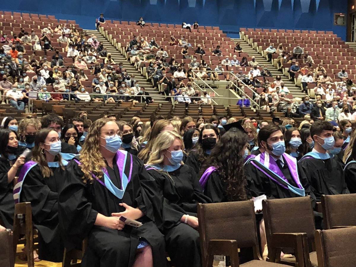 Western University graduates in Alumni Hall for first in-person convocation in the last two years. June 13, 2022.