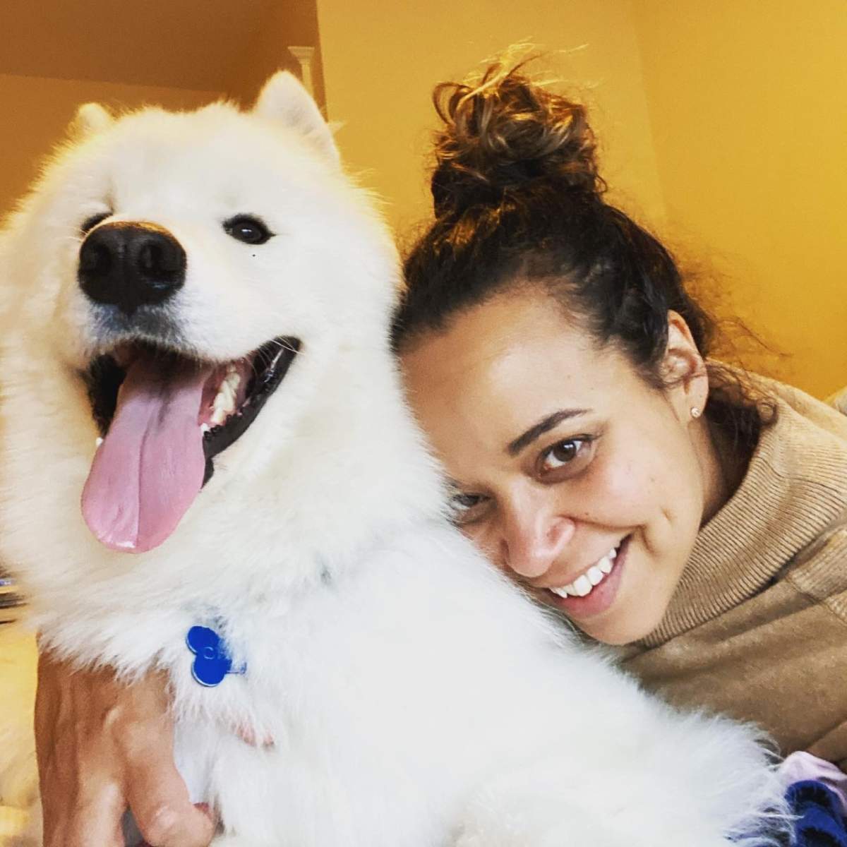Chilly with his owner Anne Chirakal.
