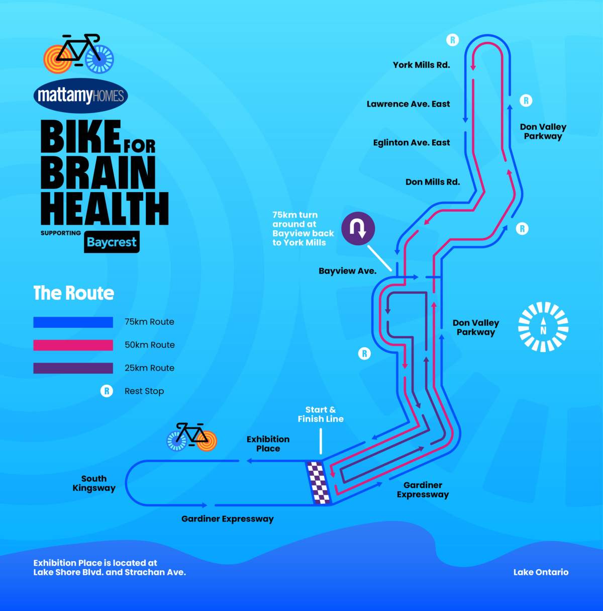The event’s route map.