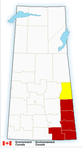 Environment Canada meteorologists are tracking severe thunderstorms that are possibly producing multiple tornadoes.