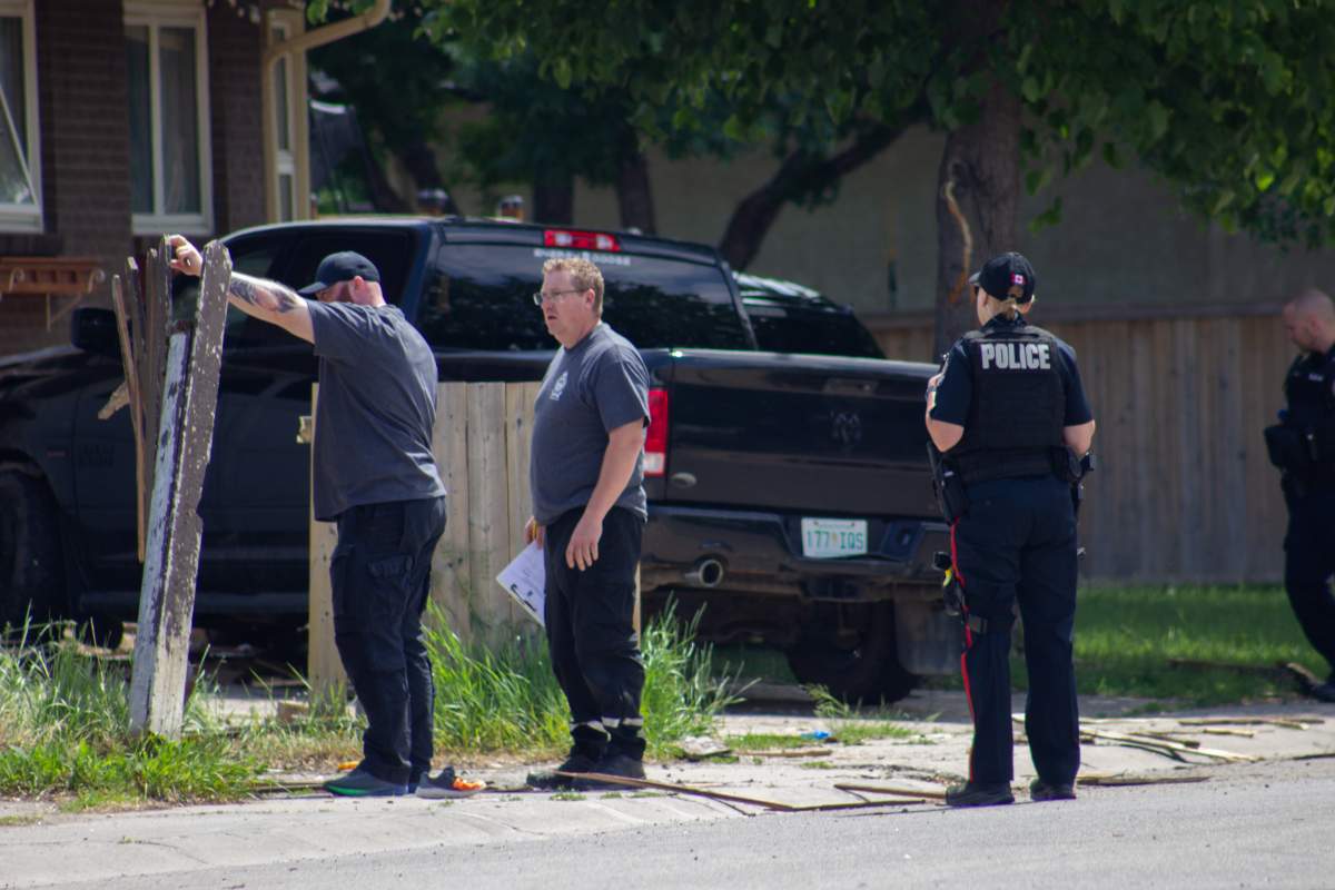 A 7-year-old boy is in hospital with what police described as serious injuries after a series of collisions where a Regina man faces charges in relation to this incident.