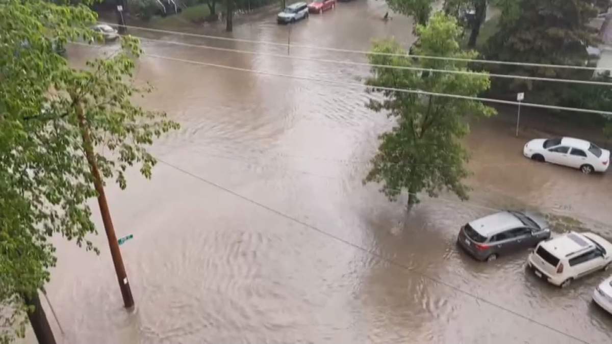 Across the city vehicles, homes and even a school experienced flooding.