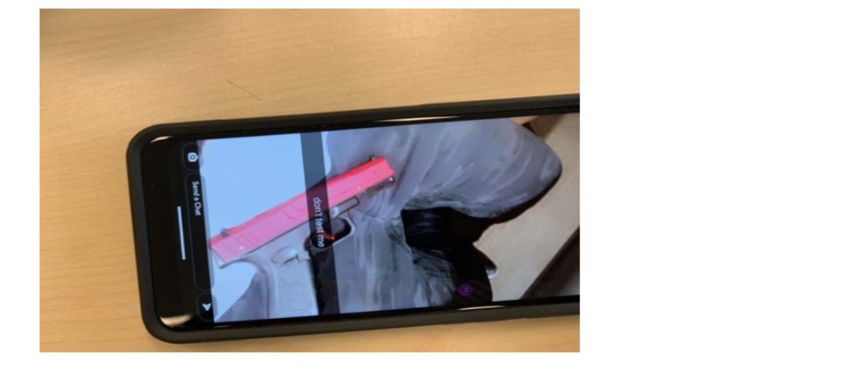 OPP were called to a weapons call at a Kenora high school Tuesday after police say a threatening message along with a picture of a handgun was posted to social media.