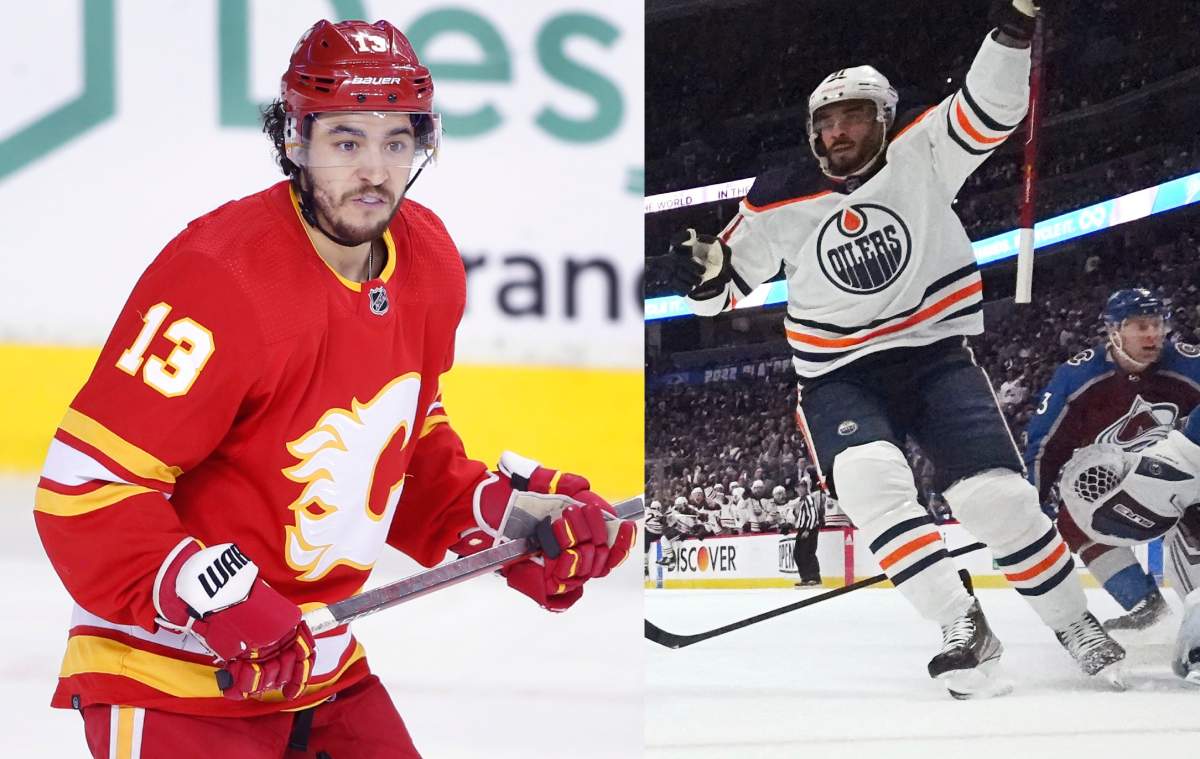 Calgary Flames Johnny Gaudreau and Edmonton Oilers Evander Kane.