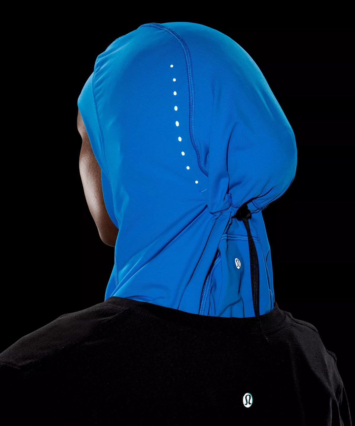 Lululemon's "Lightweight Performance Hijab" from the back.