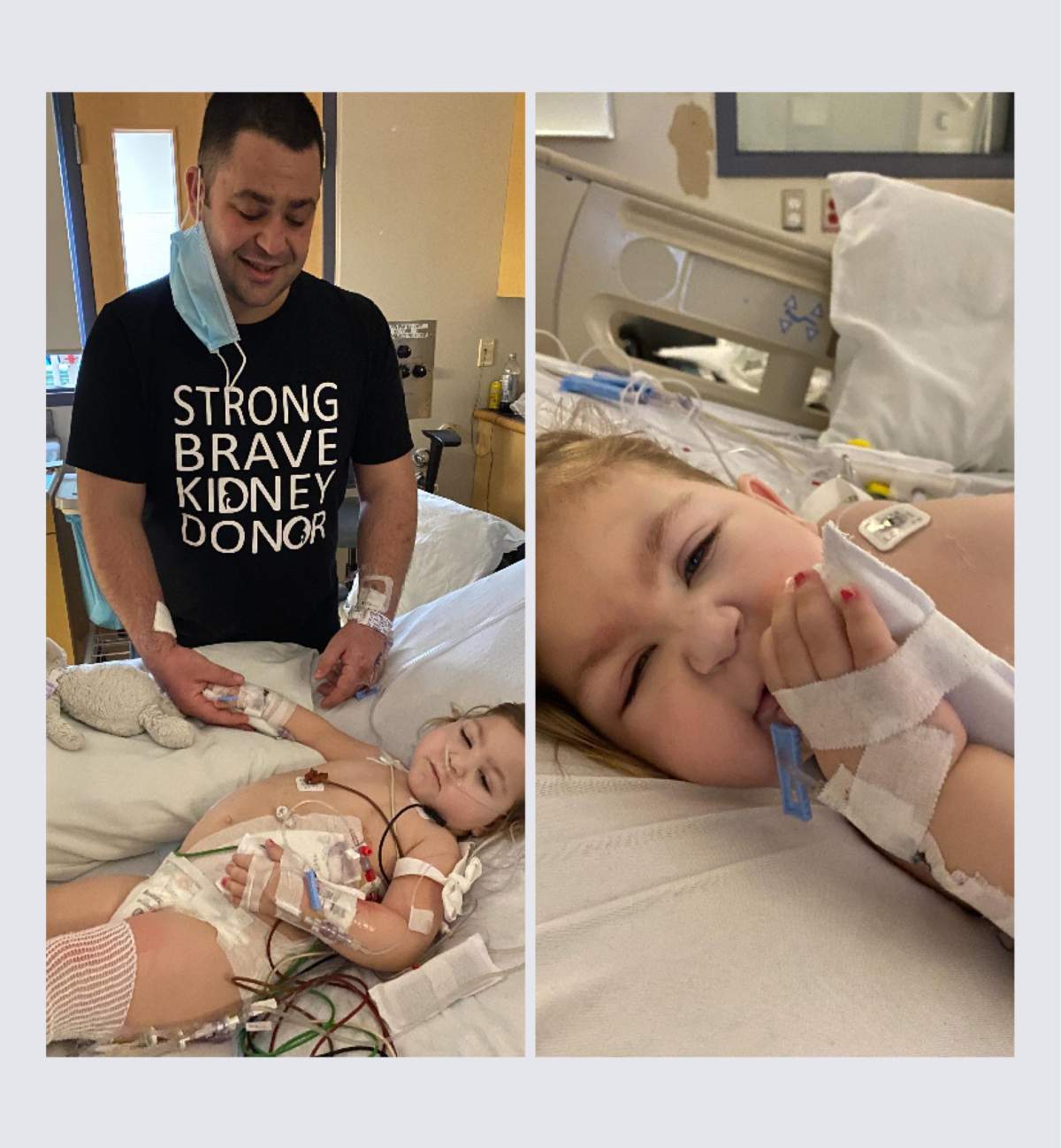 Marquis Petit donated a kidney to his daughter in March.