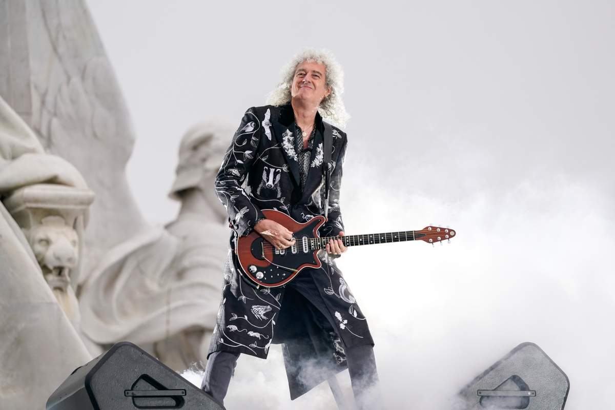 The Queen's Platinum Jubilee concert got underway at Buckingham Palace.