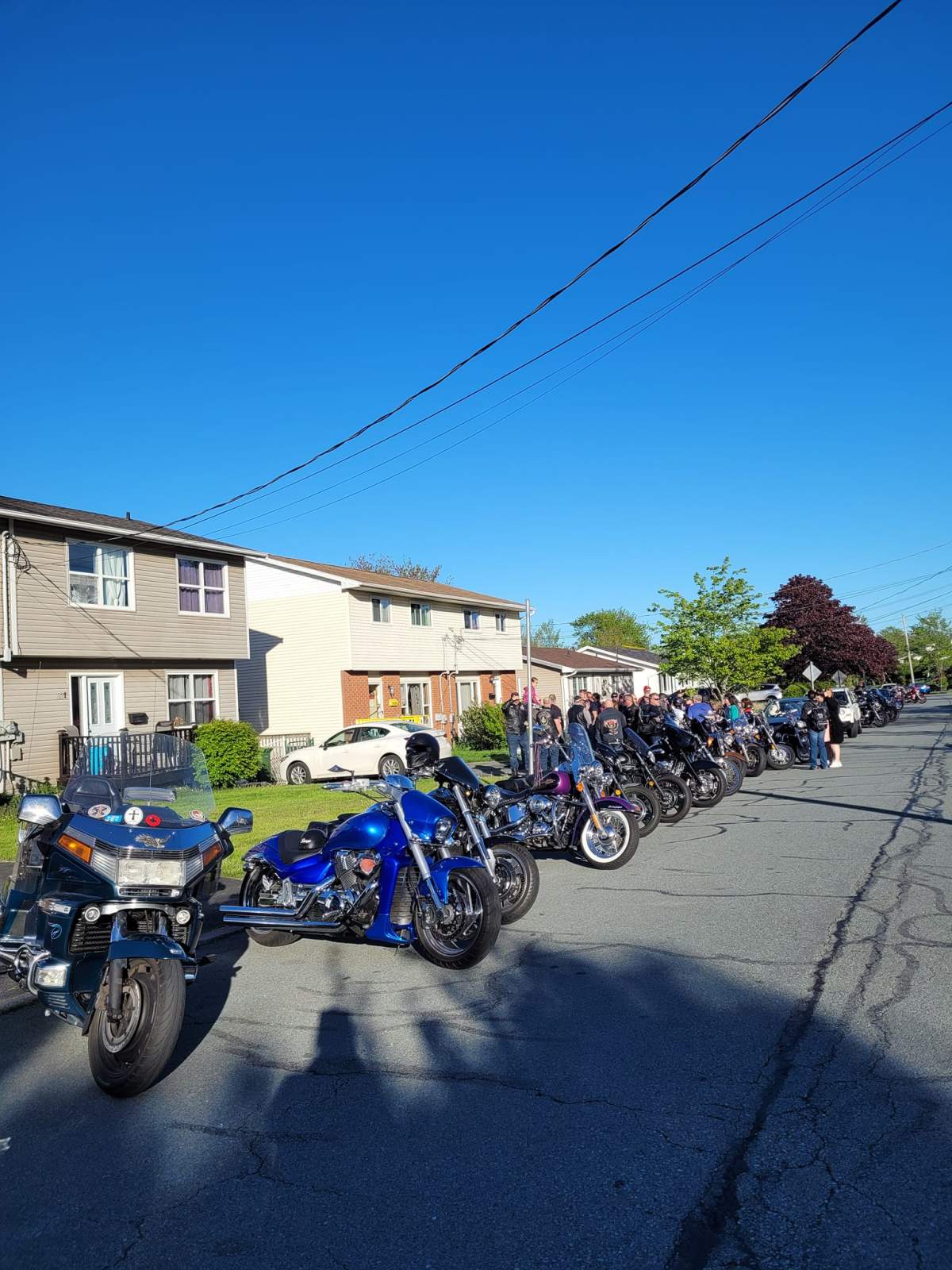 The Bikers Down Society says they were happy to escort Emily to prom.