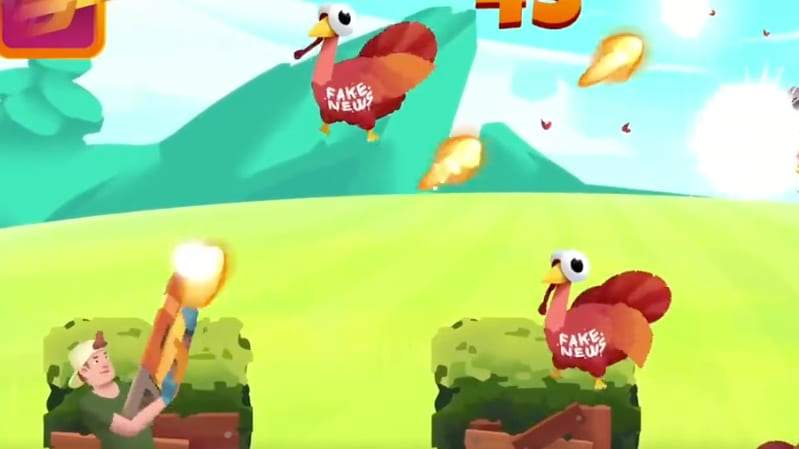 A screengrab from Kyle Rittenhouse's Twitter account shows the video game he's developed.