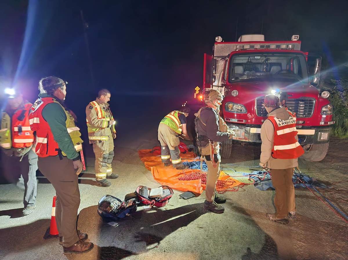  Lumby and District Fire Department assisted Vernon Search and Rescue with the body recovery. 