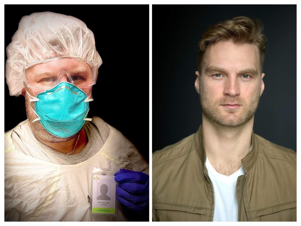 David S. Landsman, left, and Michael Czemerys, right. Both men, who live in the Greater Montreal area, left their old jobs during the COVID-19 pandemic.