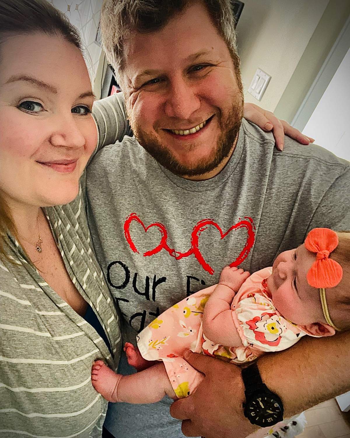 David S. Landsman with his family. He changed careers during the pandemic and gets to spend more time with his wife and daughter.