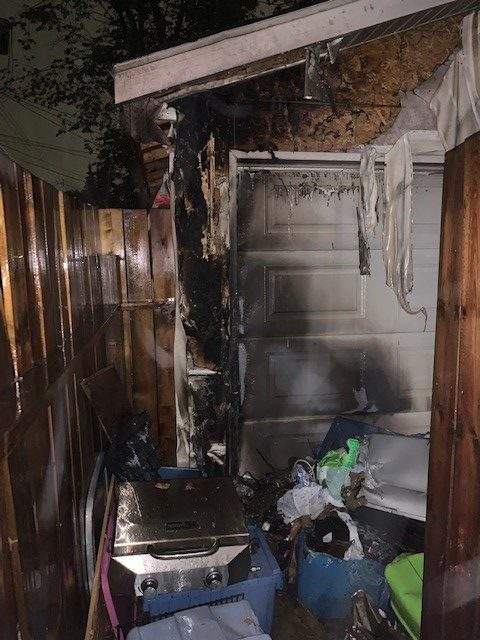 800 Block of Avenue H South shed on fire at 2:26 a.m.