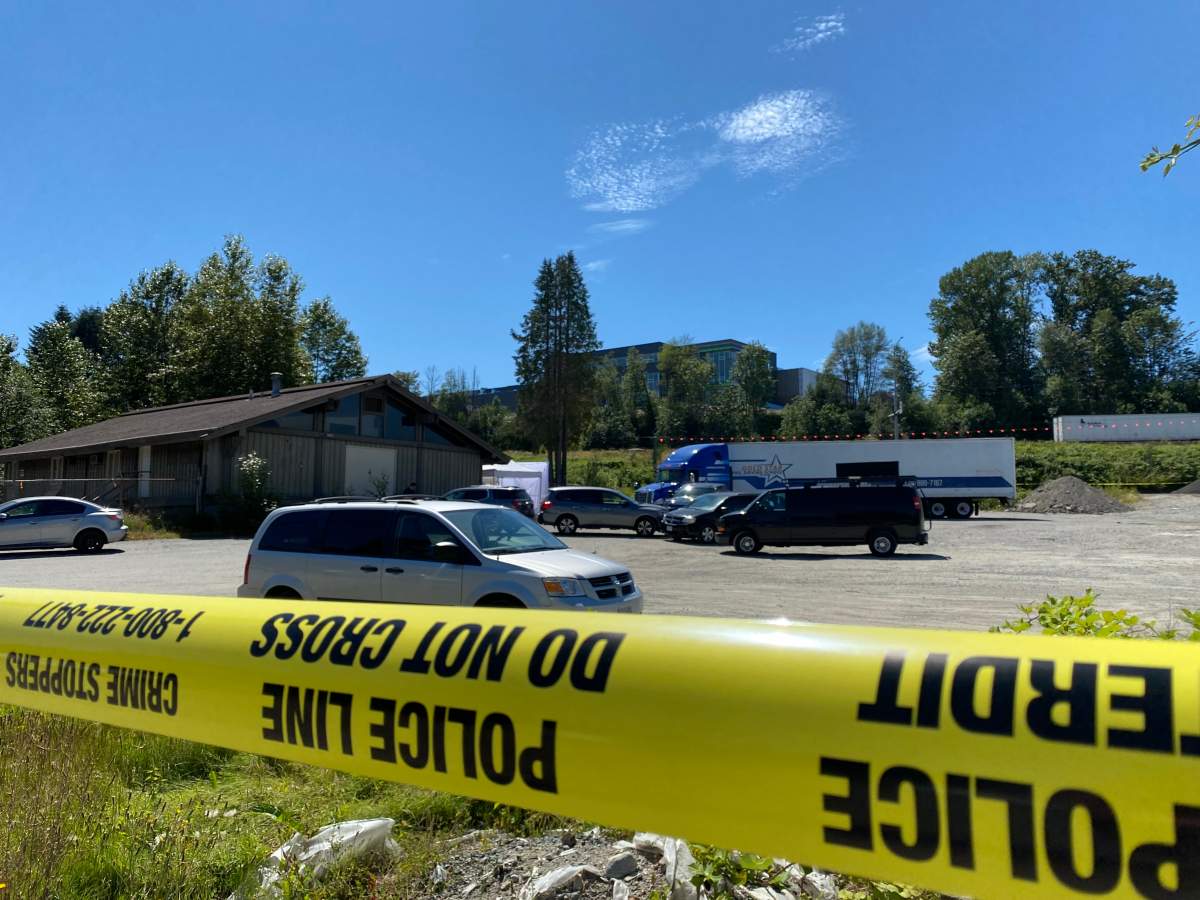 Homicide investigators were called to Burnaby on Thursday after a man was found dead in a vacant lot.
