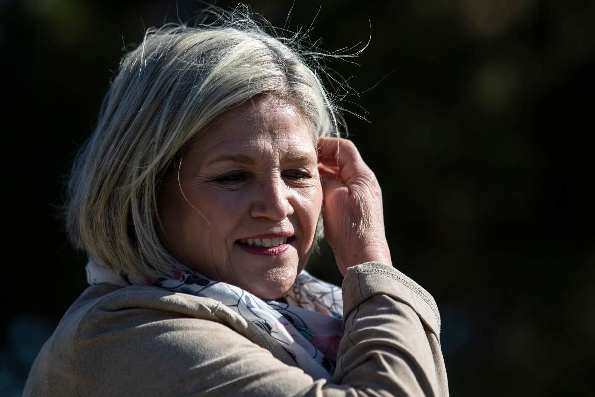 Ontario NDP Leader Andrea Horwath attends an announcement in Scarborough, Ont., on Tuesday, May 17, 2022.